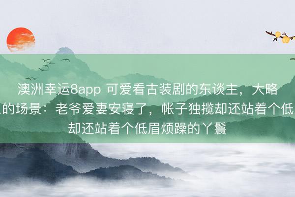 澳洲幸运8app 可爱看古装剧的东谈主，大略都忘不了这么的场景：老爷爱妻安寝了，帐子独揽却还站着个低眉烦躁的丫鬟